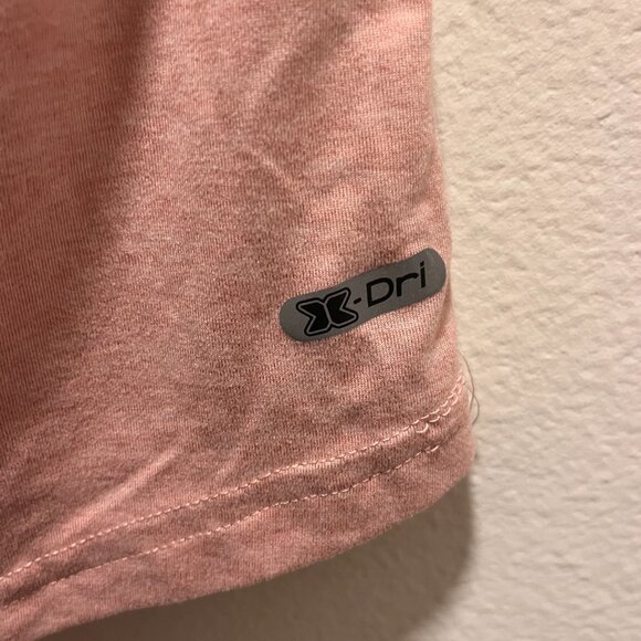 RBX Women's Performance T-Shirt XL Peach V-Neck Stretch Activewear - Picture 3 of 7